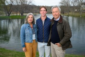 PLC Chairs Anne Faircloth and Fred Beaujeu-Dufour with their son Julian 